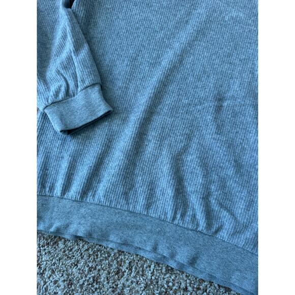 Quiksilver Mens Sweatshirt, size Large, Thermal Hooded Gray w/ Plaid hood - Picture 11 of 13